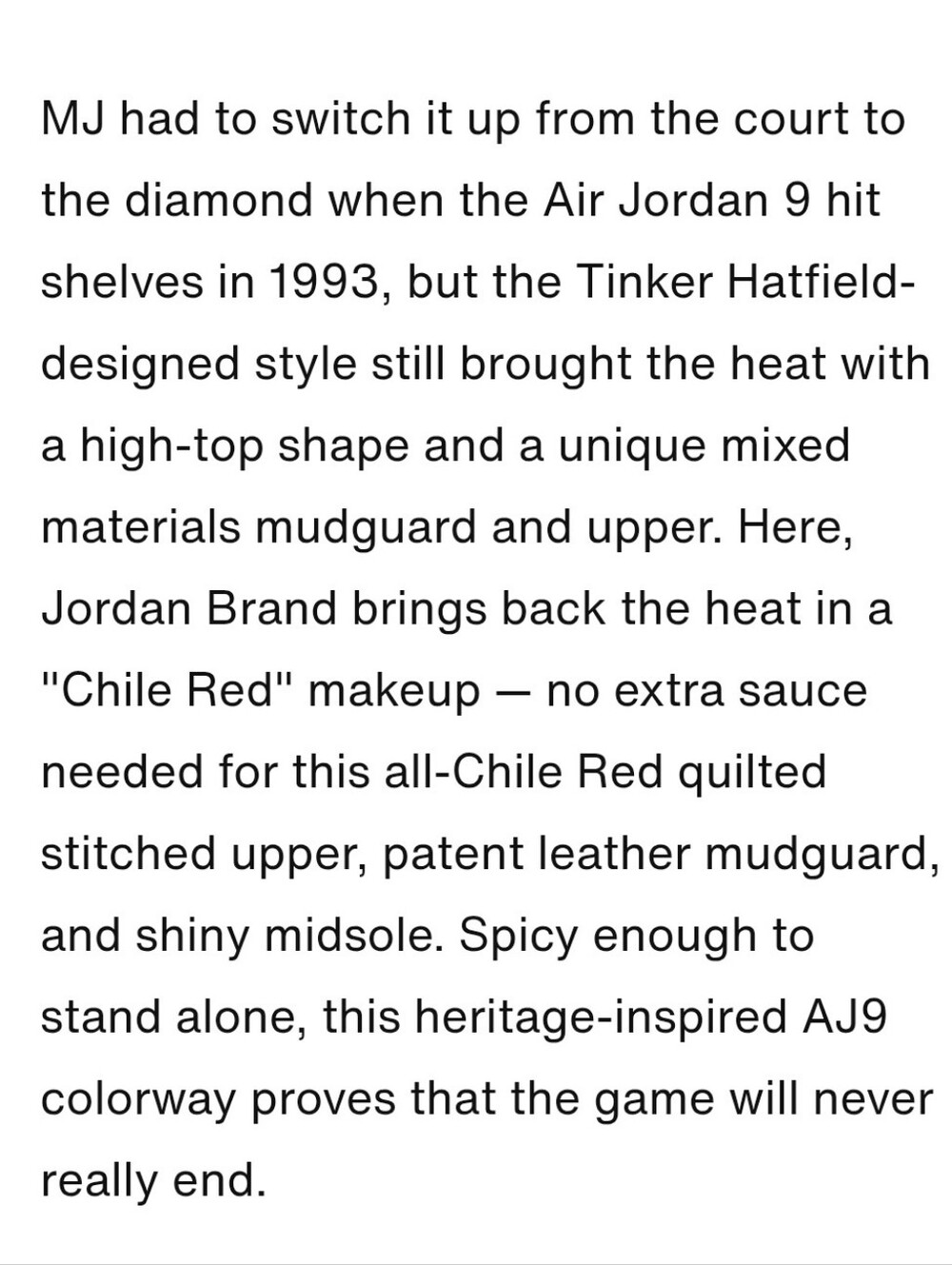 Boy's Air Jordan 9 Retro Chile Red Sneakers - Picture 8 of 8